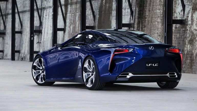 The Lexus LF-LC Blue concept vehicle