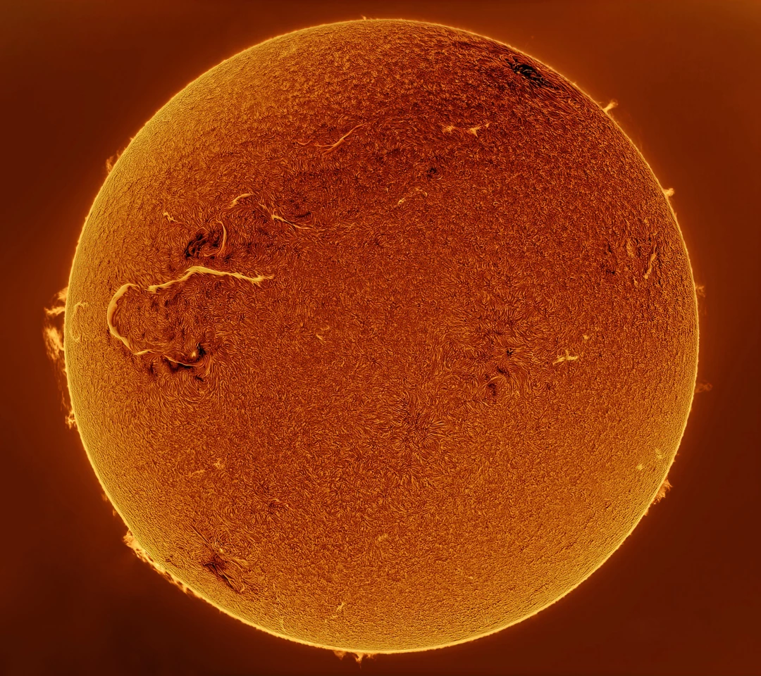 The Great Solar Flare by Mehmet Ergün, taken in Traisen, Germany. Shortlisted in the Our Sun category