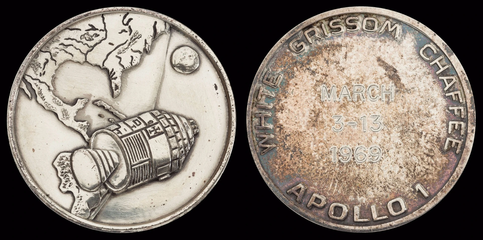 Metal version of teh Apollo1 patch that flew on Apollo 9