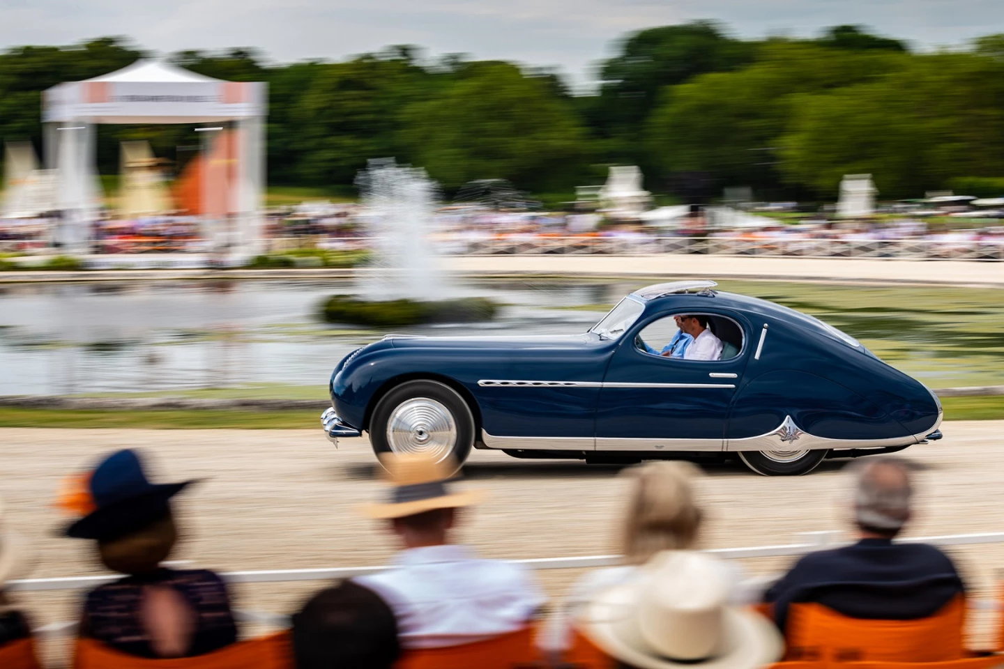 This T26 Grand Sport Coupé left Talbot-Lago in October 1948 as a bare chassis, and is the only one delivered to Figoni & Falaschi. It became the only tear-drop car made by the French coachbuilder in the post-war period, and was shown at the 1949 Paris Motor Show.