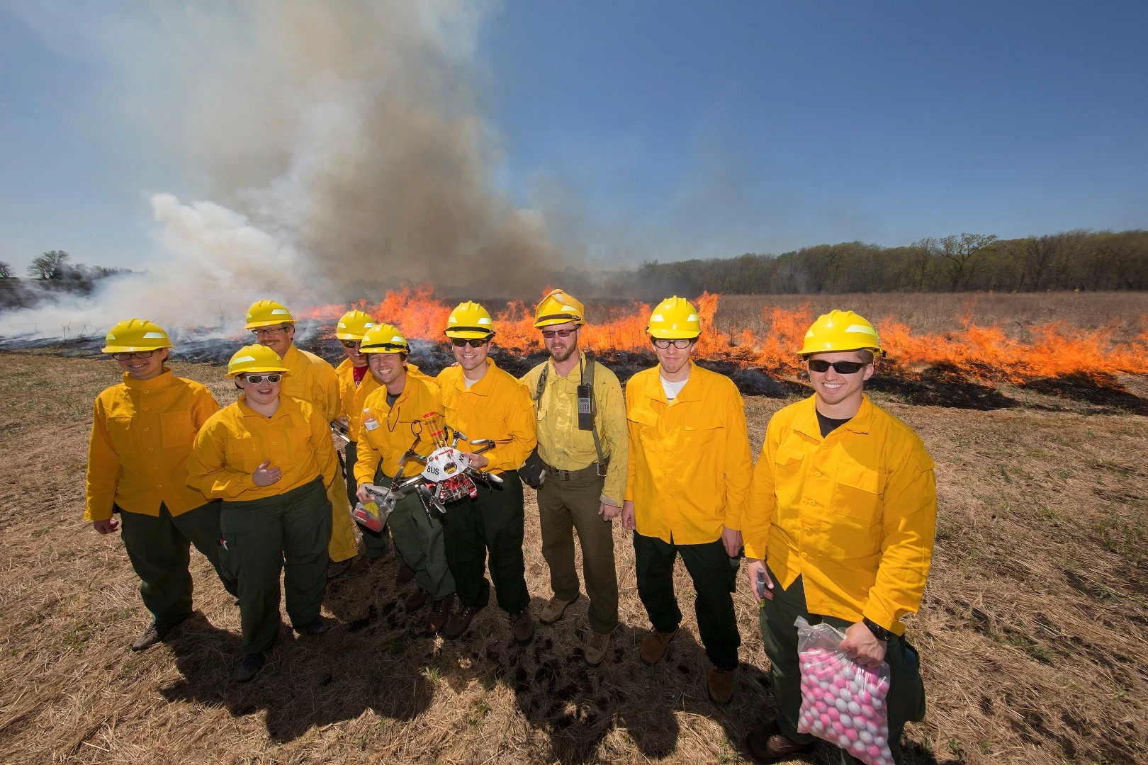 Controlled burning is an essential part of land management in fire-prone areas