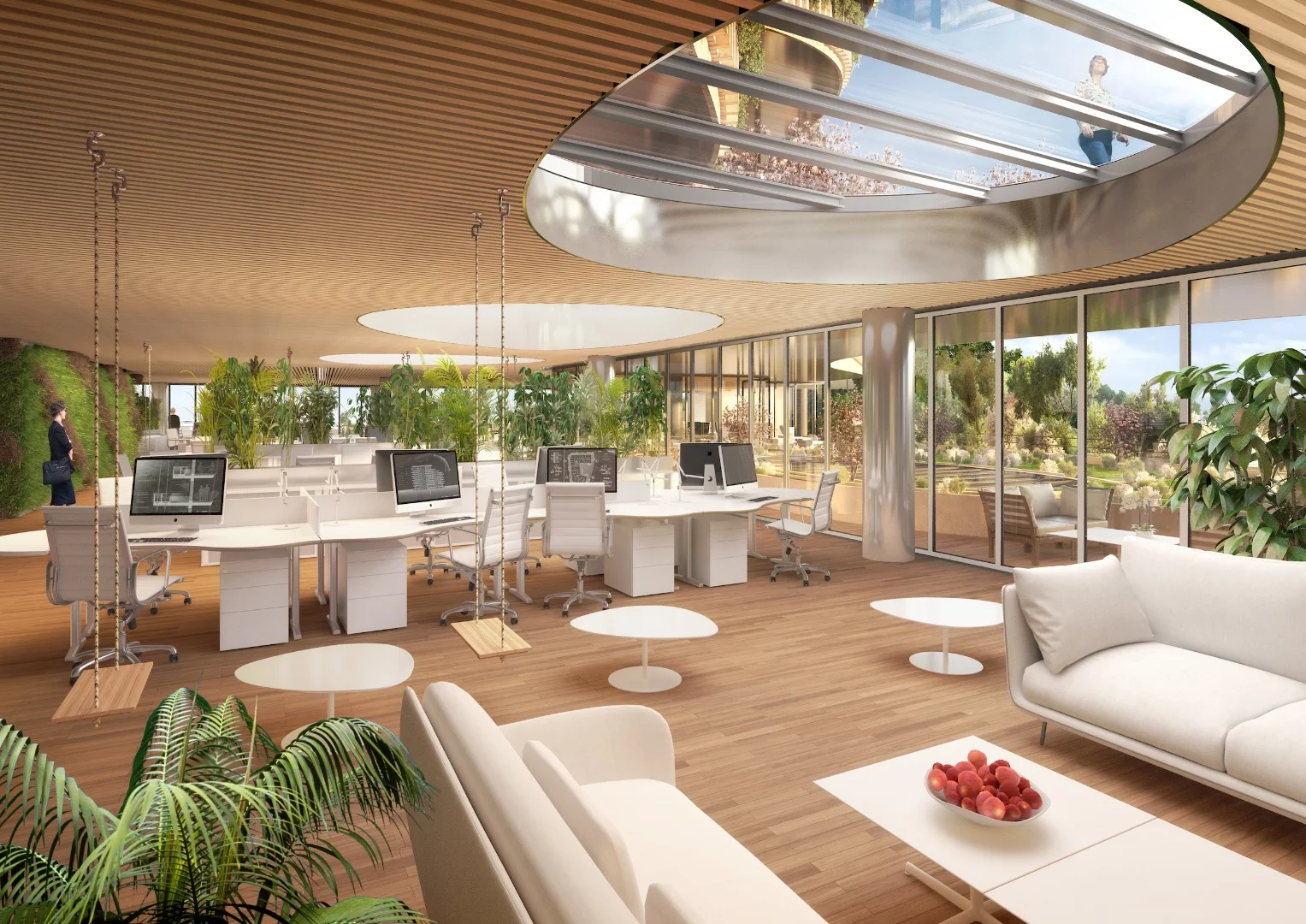 Arboricole features Callebaut's trademark blend of greenery and sustainable architecture