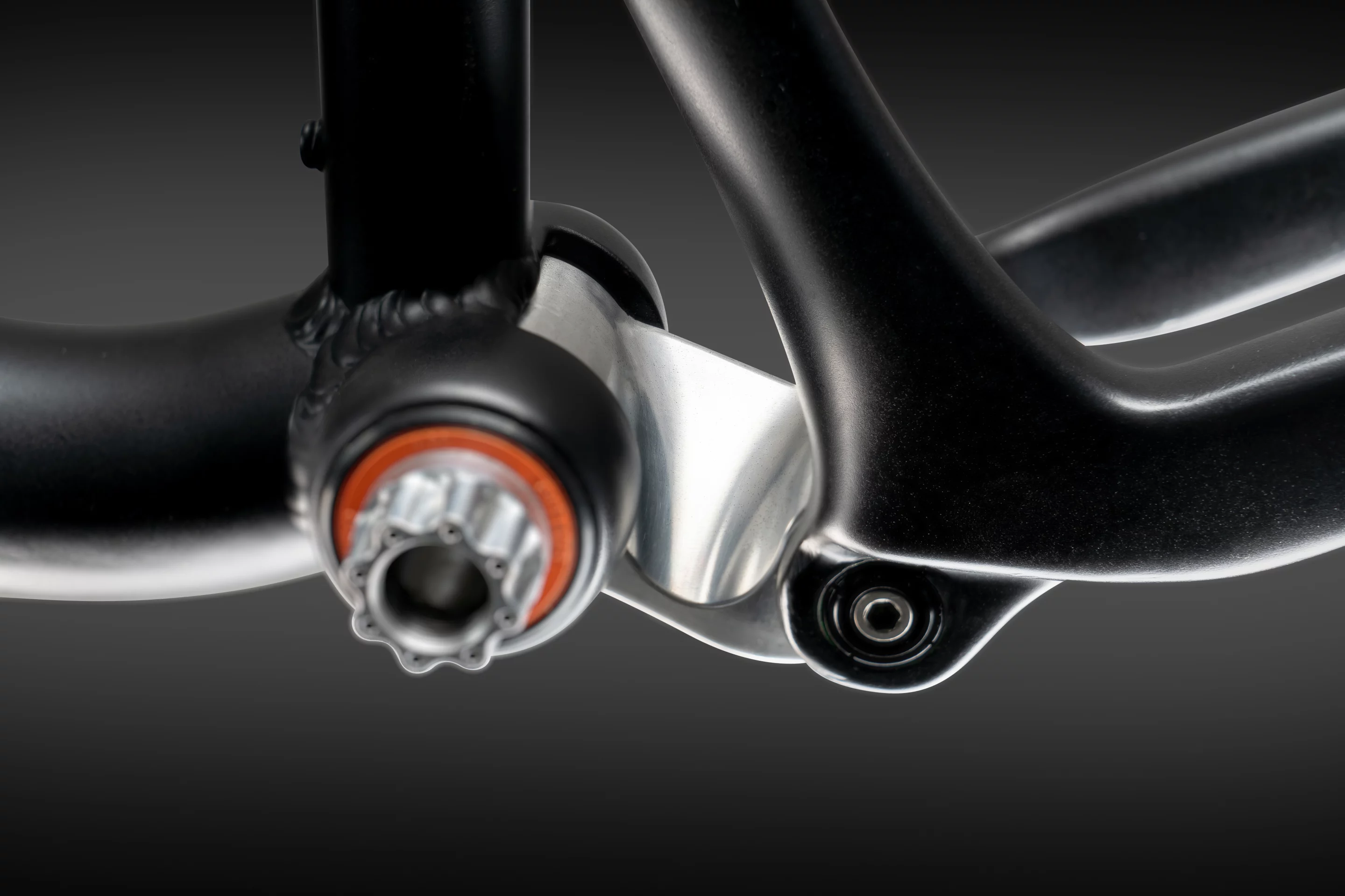 The Analog system has just three pivot points (two of which are pictured here)