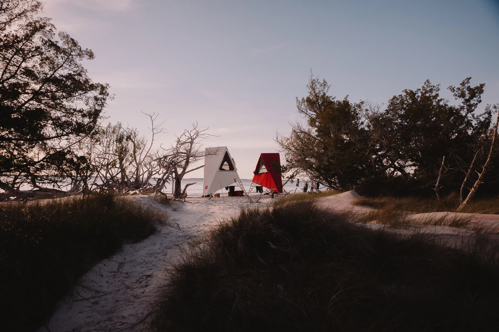 British American Camping, New British Design and Kudhva tested the K1 tents out on Jekyll Island