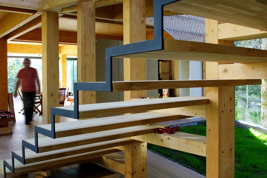The stairs in Passive House Che
