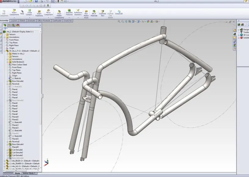 The Viks was designed using SolidWorks