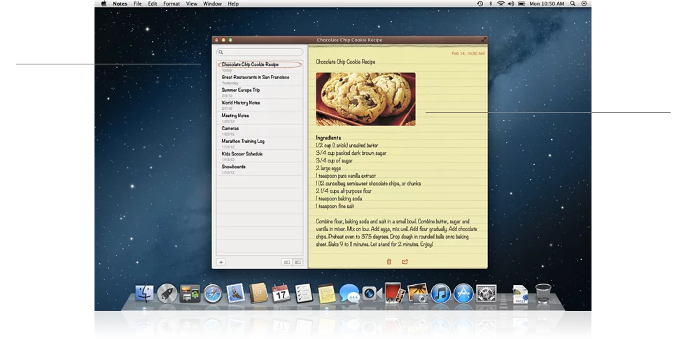 Preserve your thoughts with Notes