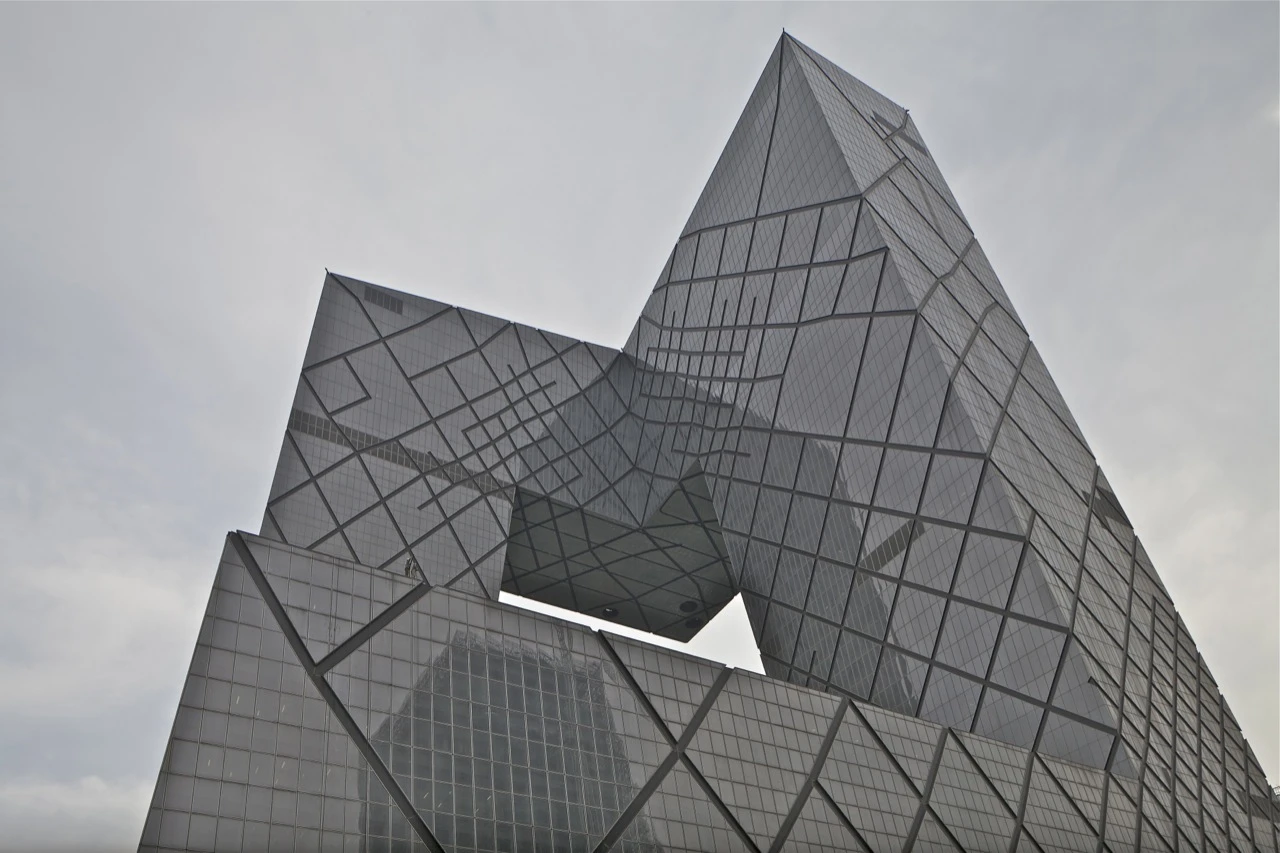 The gravity-defying China Central Television (CCTV) headquarters, Beijing