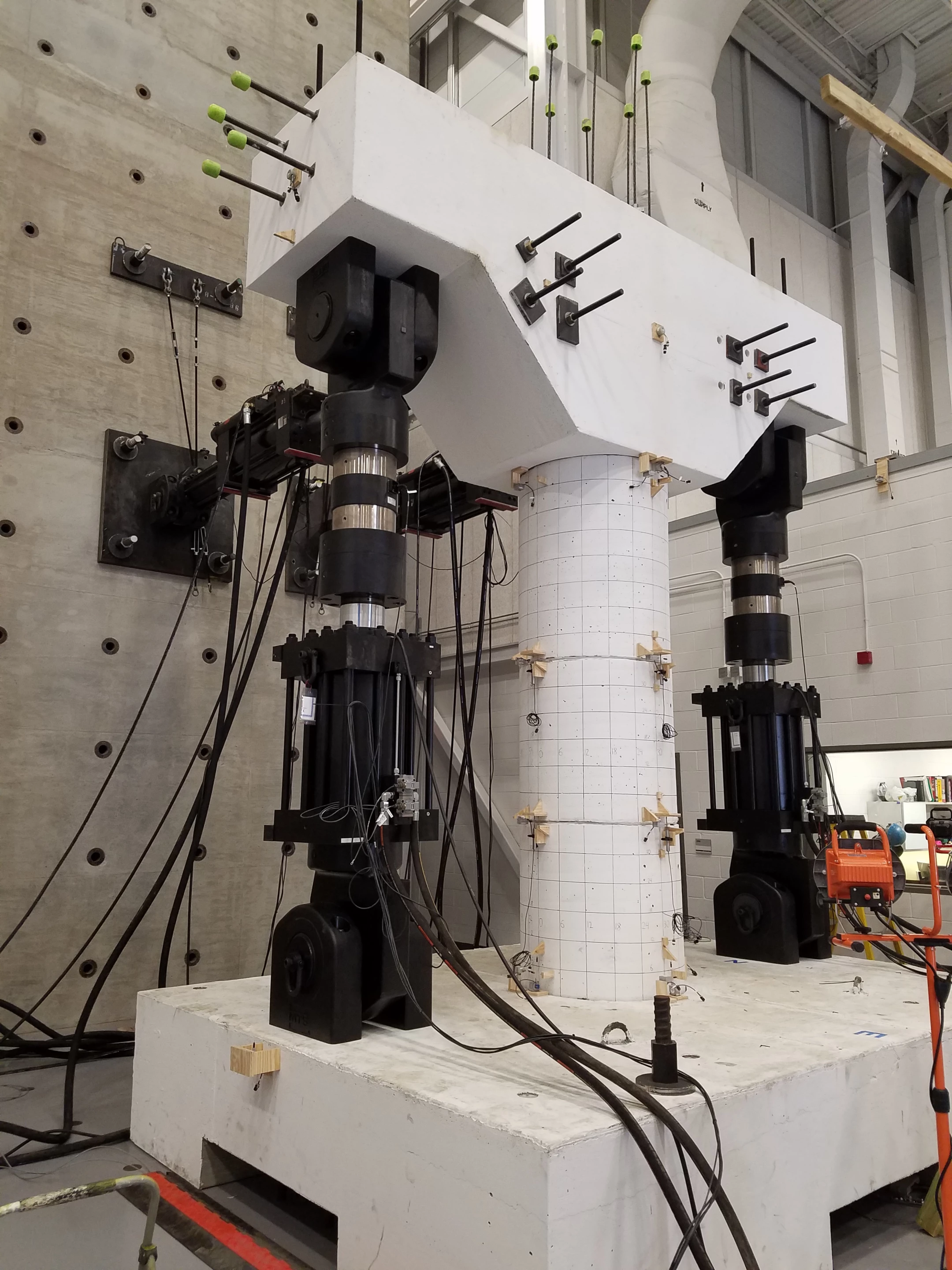 The hybrid sliding-rocking bridge design, which engineers at Texas A&M University have been investigating as a more earthquake-resistant alternative to conventional designs