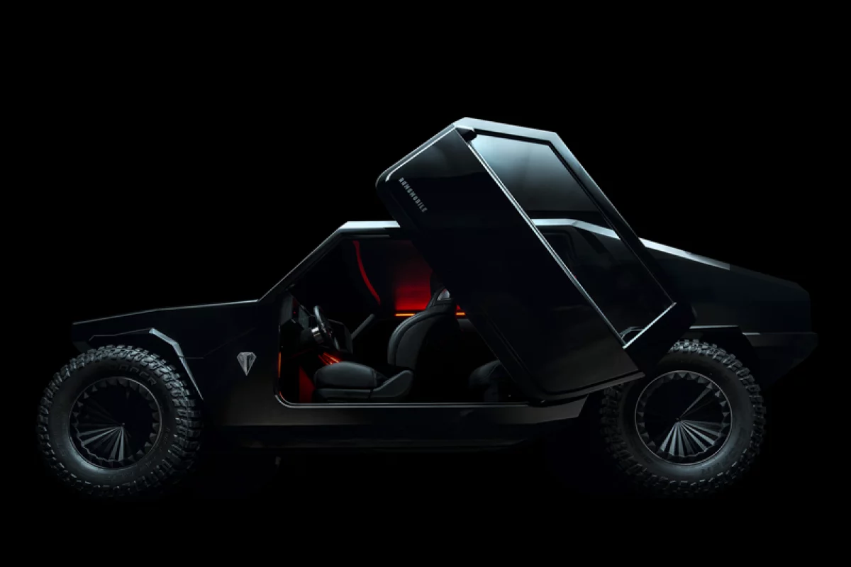 The RM-X2's doors pop out from the body and open upwards
