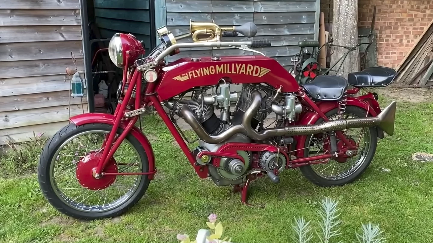 That's a 5000cc v-twin - each cylinder sweeping a bucket-sized 2.5 liters of volume