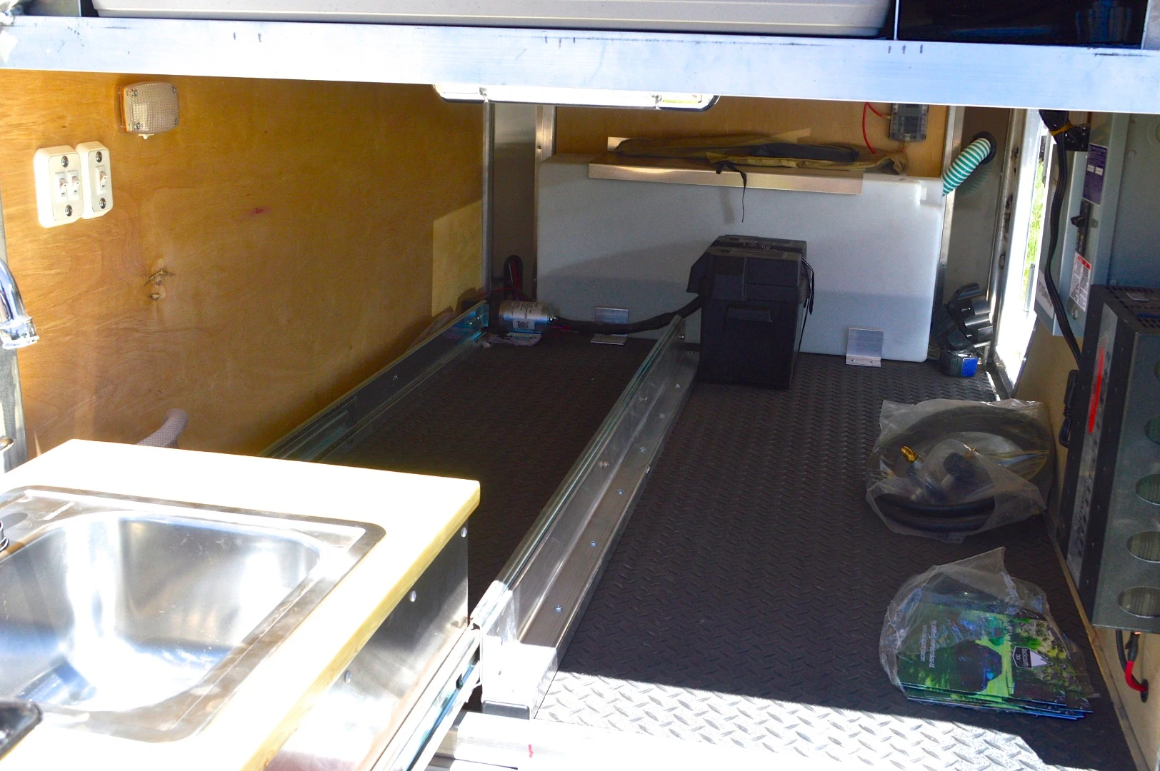 As the "Backcountry Box" company name implies, the Base Camp is a simple, rugged trailer, which the buyer can customize with a variety of options
