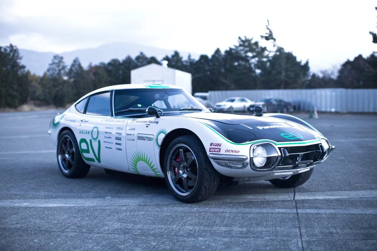 Japan's Crazy Car Project has converted an iconic 2000GT into a solar-electric sports car