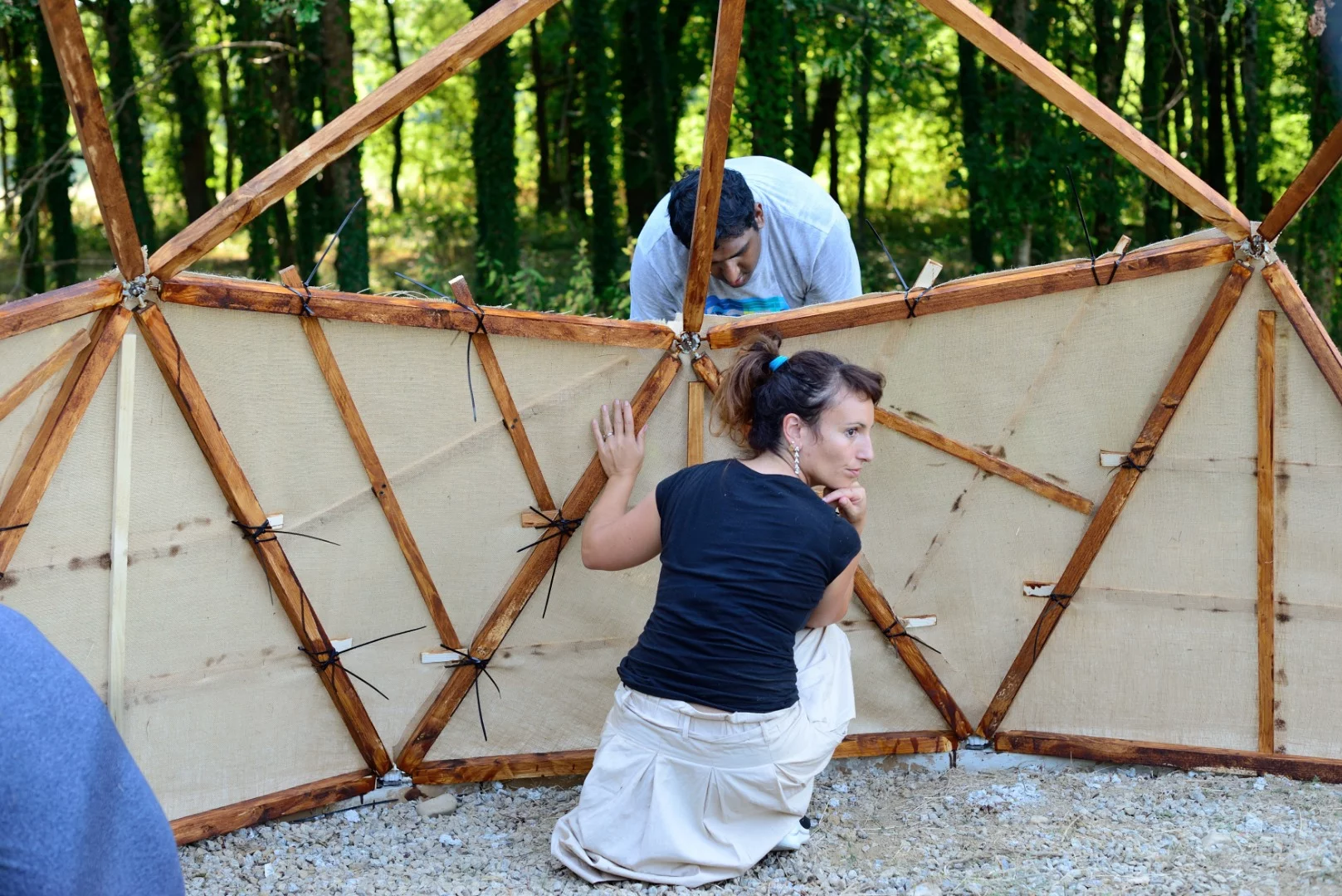 Stephanie Chaltiel has spent years researching how certain parts of certain building methods could be automated to open up new possibilities, in particular through the use of drones