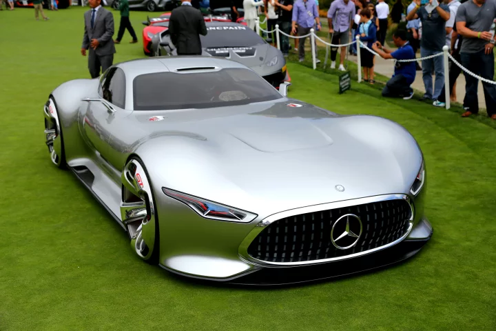 The Mercedes Benz AMG Vision Gran Turismo Concept car took time away from its Gran Turismo duties to impress at Pebble Beach (Photo: Angus MacKenzie/Gizmag.com)