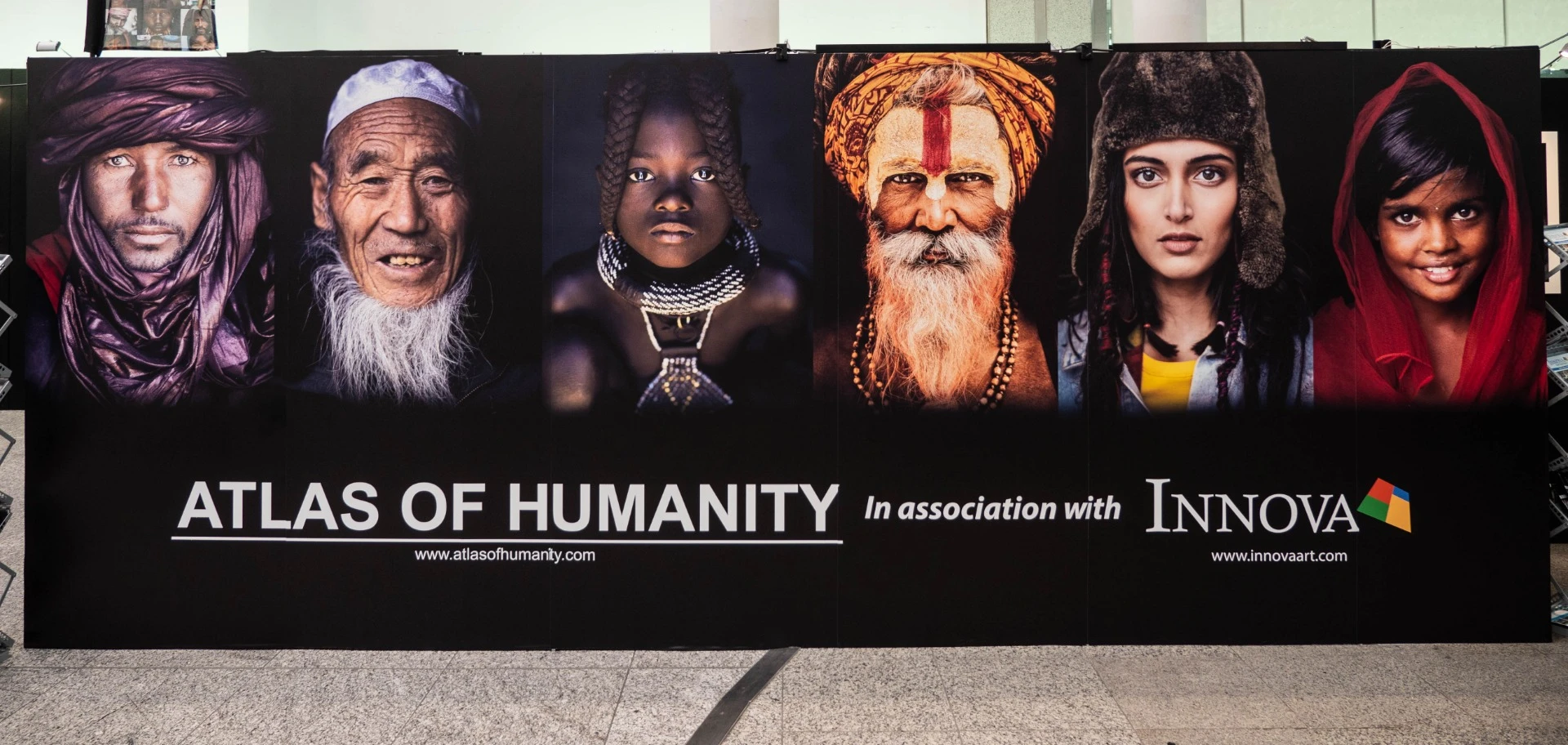 Paper company Innova was looking for a way to demonstrate its latest photo printing paper, so it teamed up with the digital Atlas of Humanity project to produce a stunning exhibition