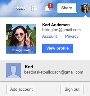 The Chrome browser allows users to sign in to it with multiple accounts at the same time