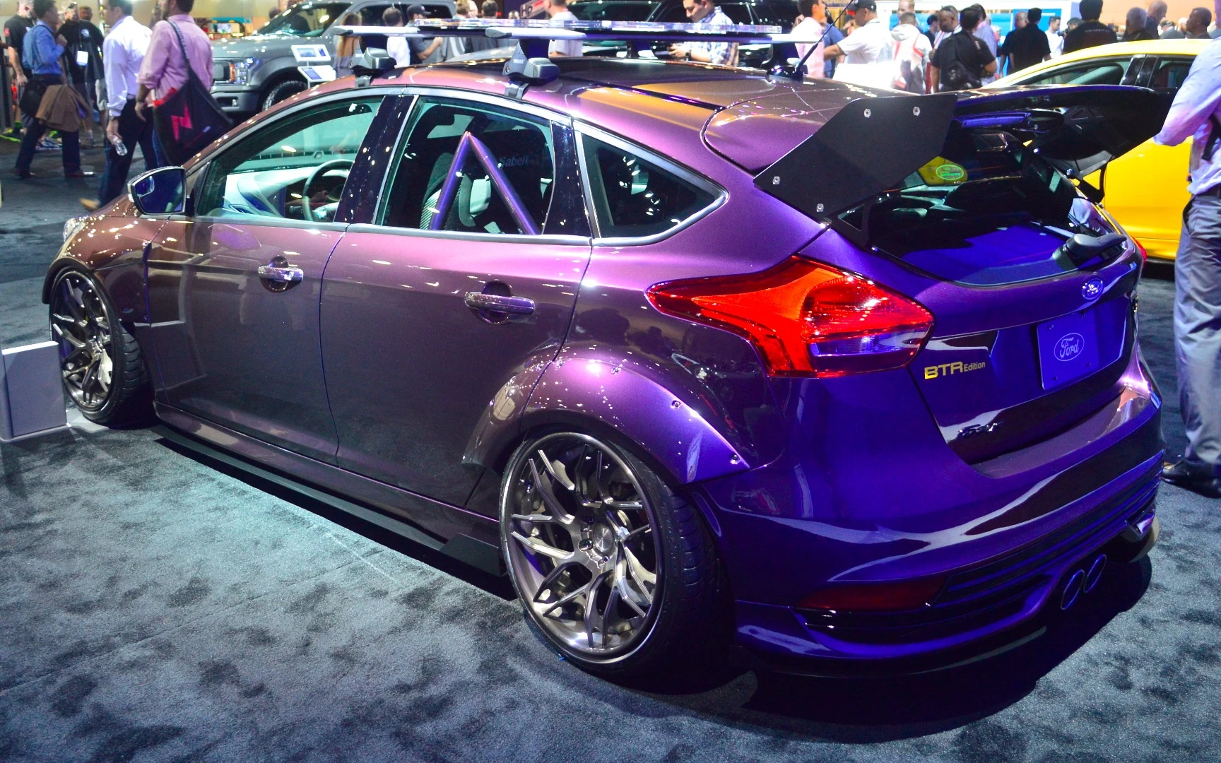 The colorful 2017 Ford Focus ST by Blood Type Racing Inc.