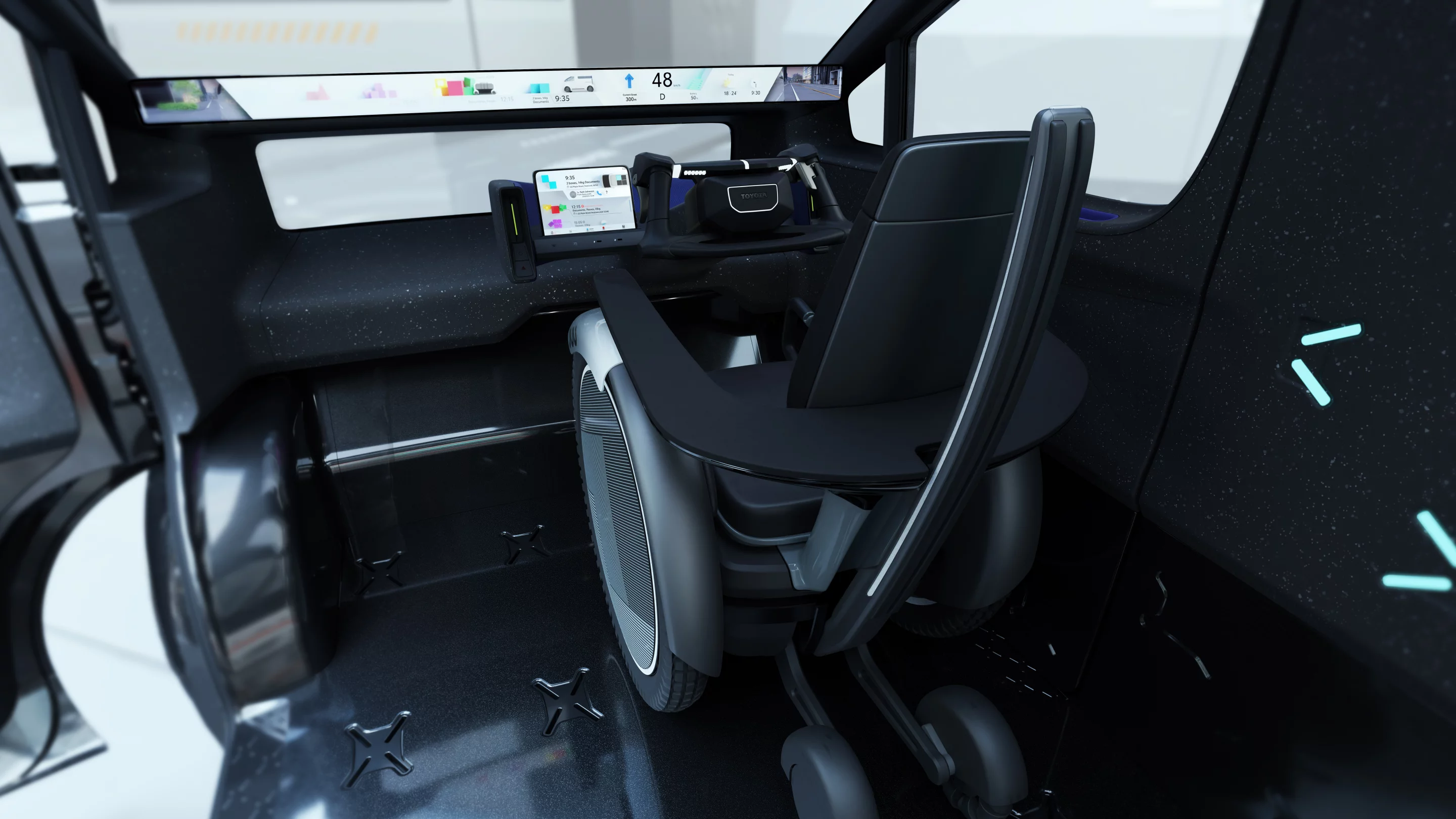 Accessible Kayoibako with wheelchair at the helm