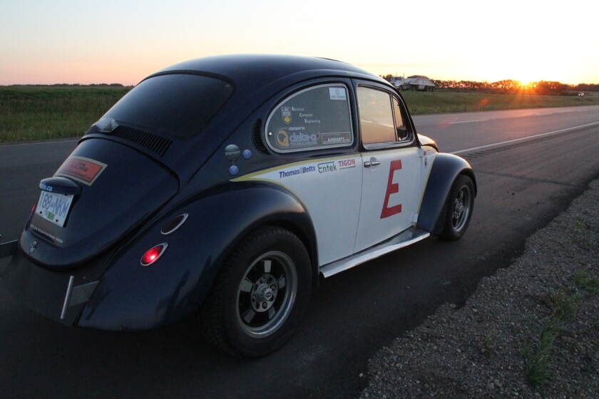 The E-Beetle on the road