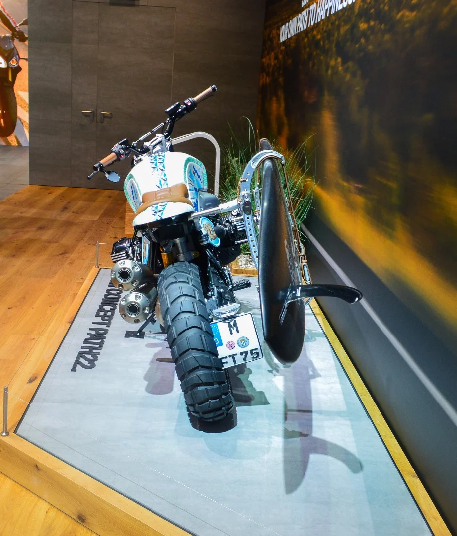 It isn't just concept cars at the Frankfurt Motor Show; BMW shows the Concept Path 22 motorcycle