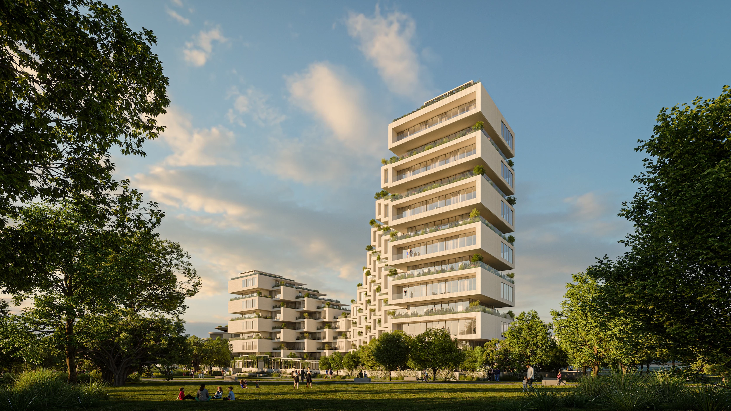Park Rise will feature an eye-catching curving exterior