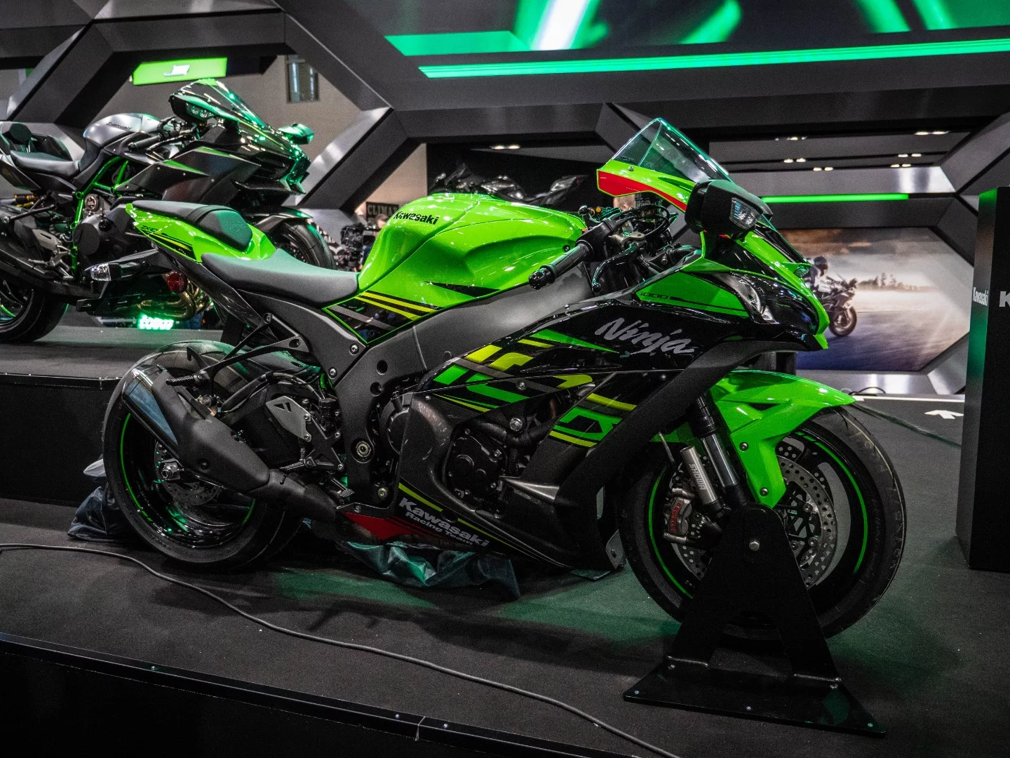 The 2019 Kawasaki ZX-10R at Intermot 2018