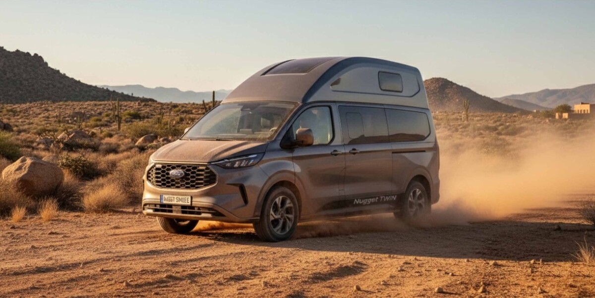 Ford Nugget camper van gains aero-swept high roof and all-wheel drive