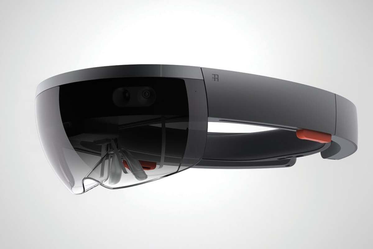 The HoloLens headset is still only available to developers, in the UK