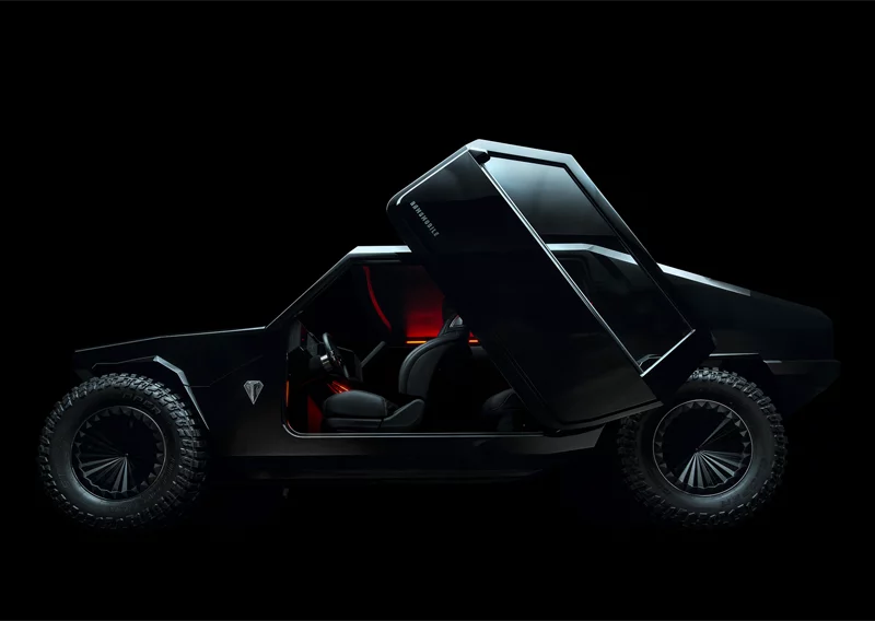The RM-X2's doors pop out from the body and open upwards
