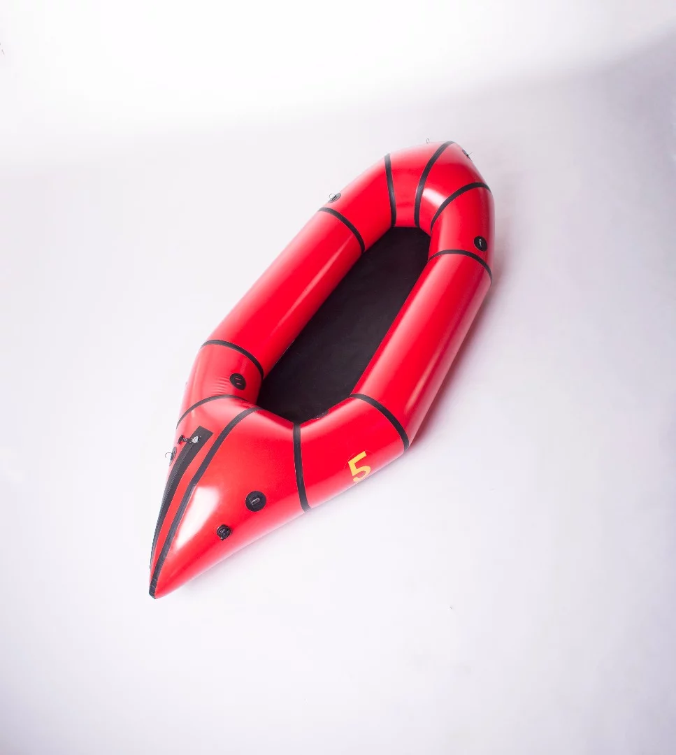 The Traft without tent and sleeping floor is ready for the water