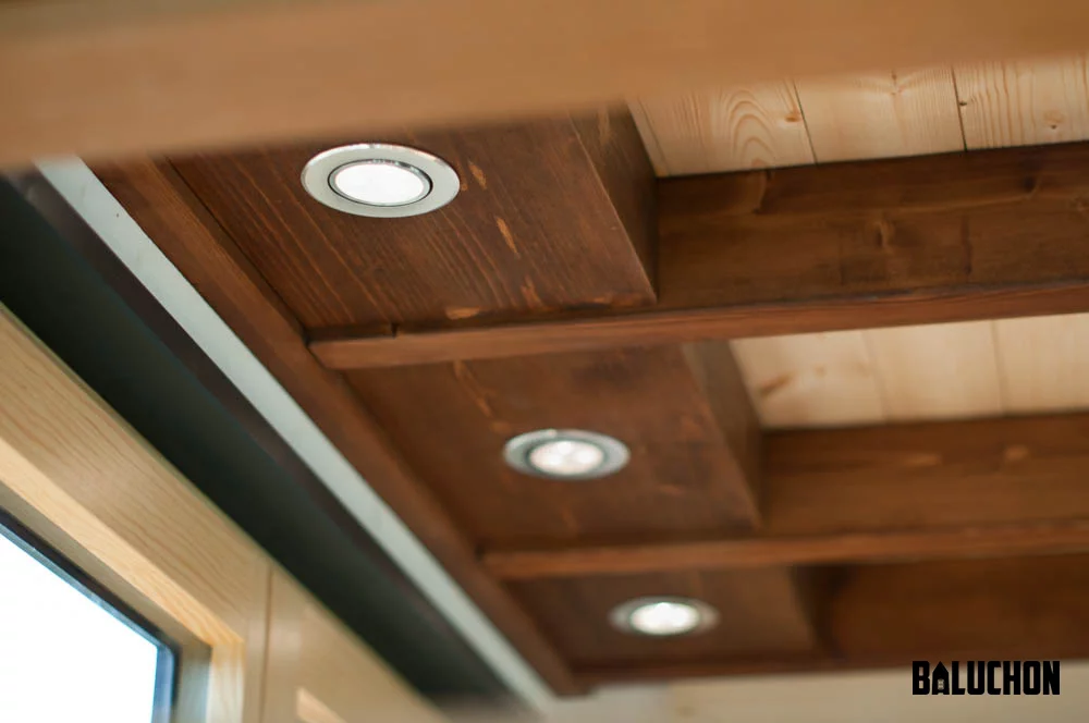 Interior detail of the Intrépide tiny home