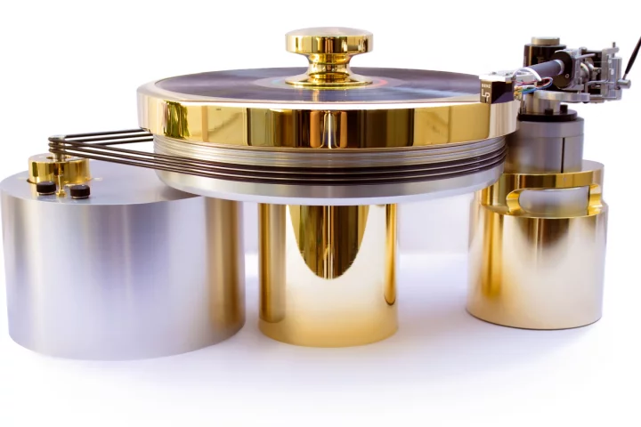 The One Degree of Freedom turntable features new technology to help keep system-related acoustic blurring or distortion from spoiling the enjoyment of the audio - at a cost of $150,000 (Photo: Onedof)