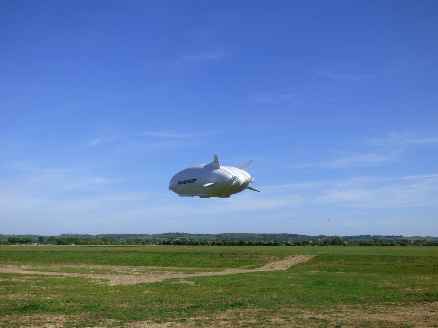 The Airlander successfully landed after around 180 minutes in the air