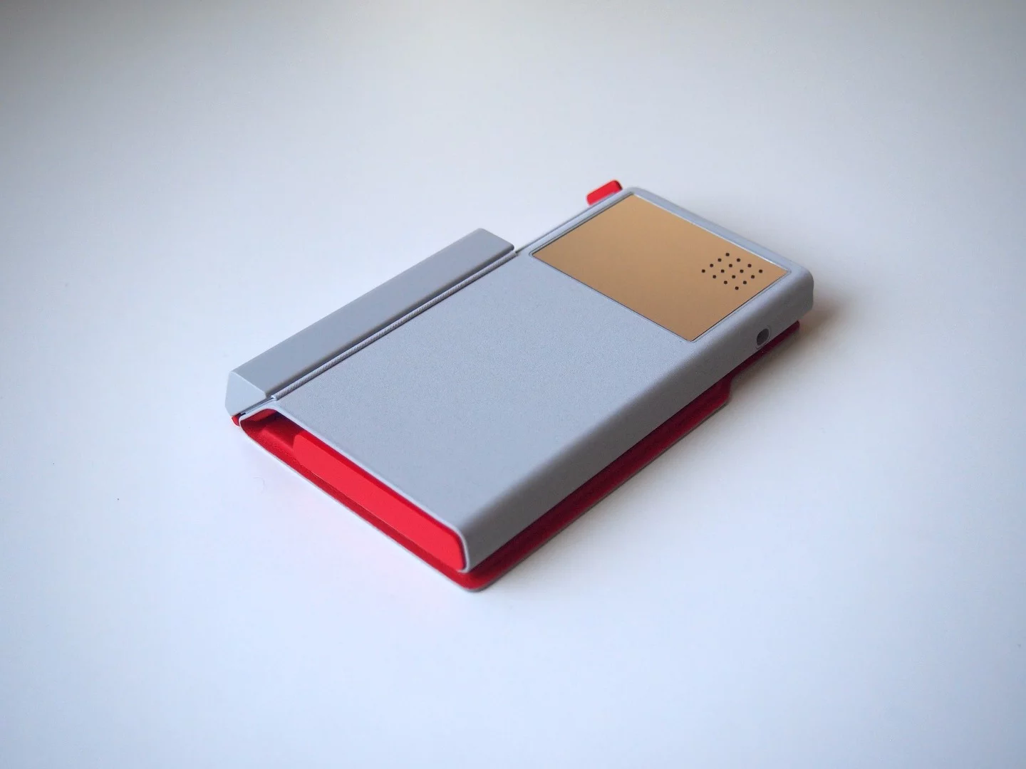 All folded up, the Oak dock is a similar size to a backup battery