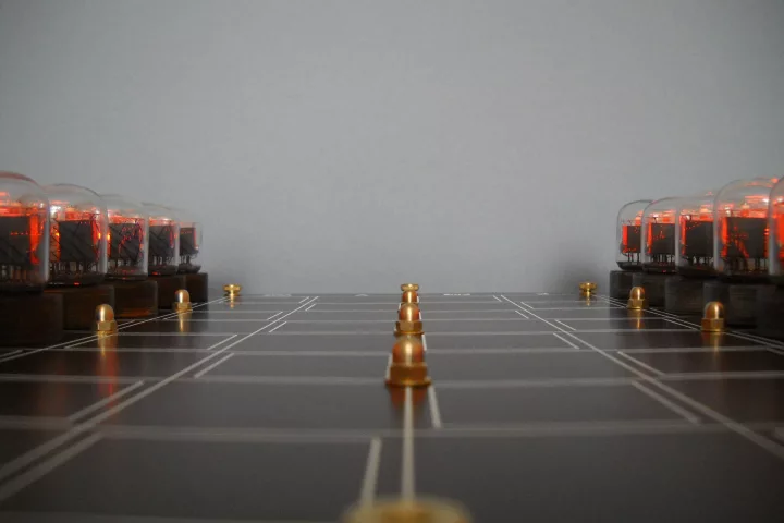 The gorgeous Nixie tube chess set made by Tony Adams is now being made available as a limited number of self-build kits
