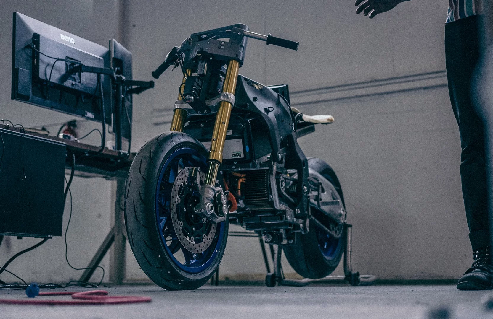 The electric prototype appears to use a Zero Z-Force motor