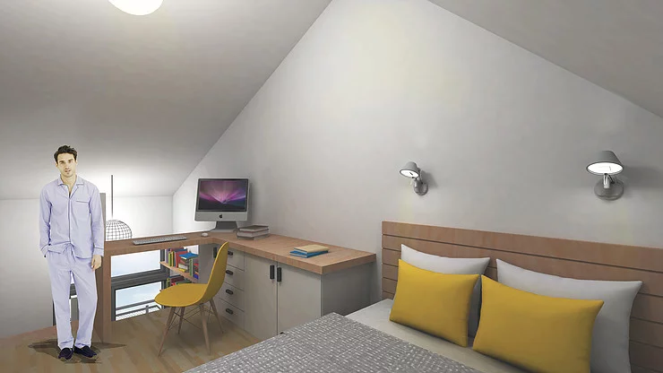 The home is intended as a starter home for professionals