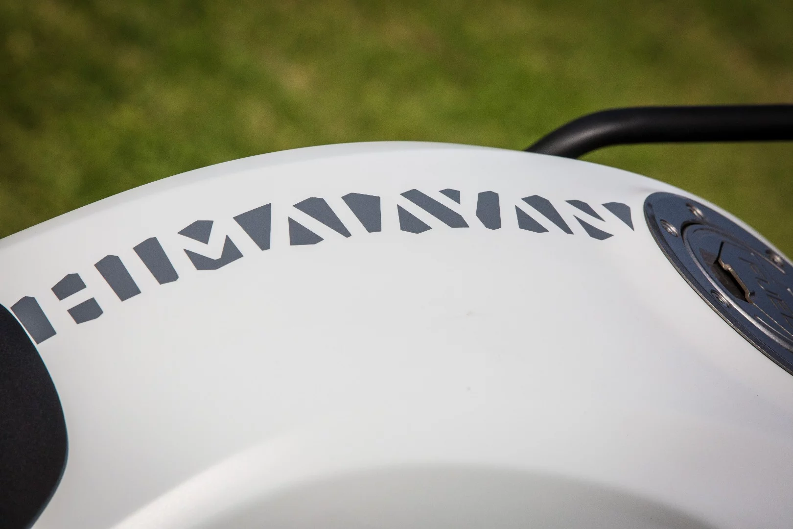 2017 Royal Enfield Himalayan: the Himalayan logo is everywhere