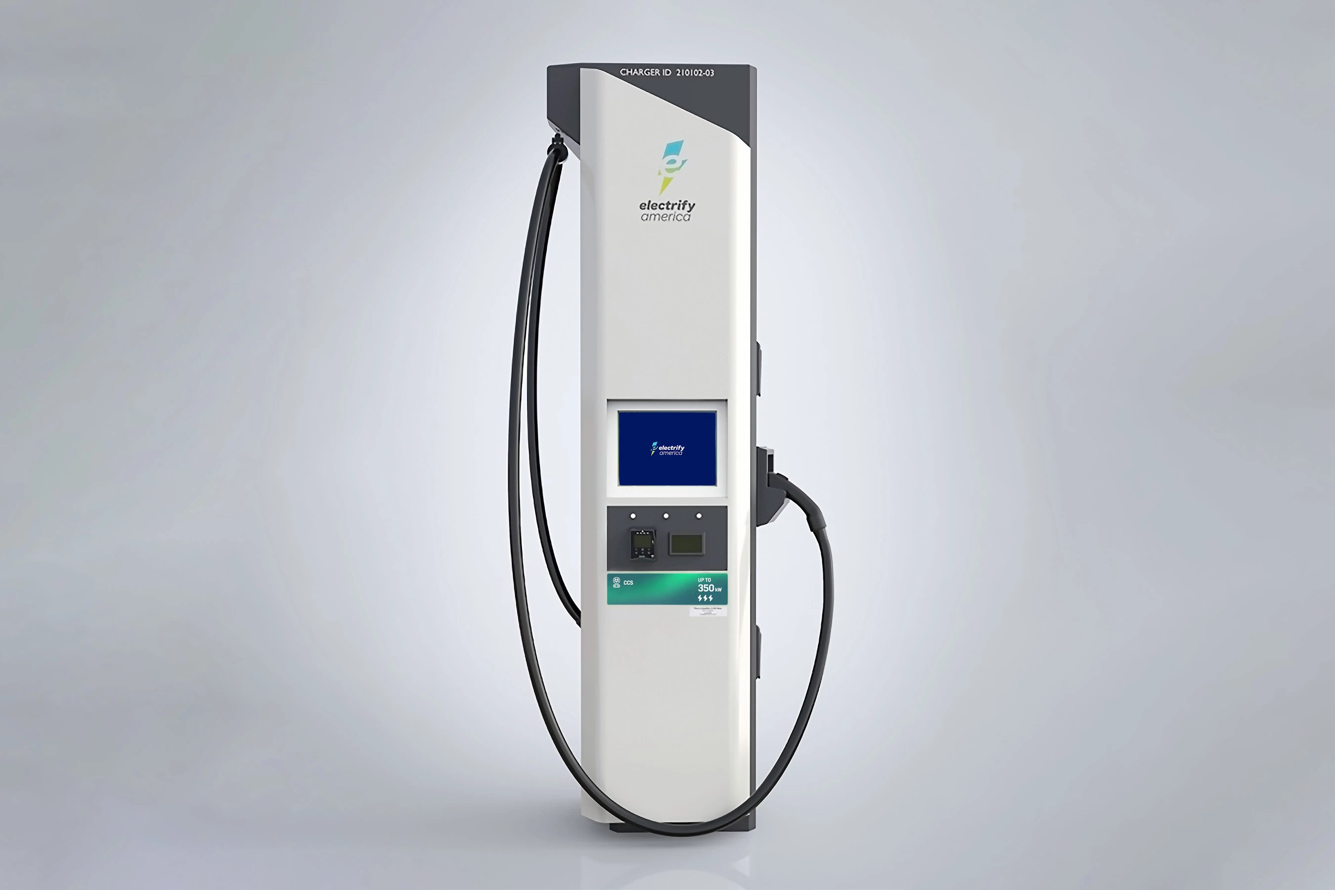 Electrify America's electric vehicle charger has received a facelift