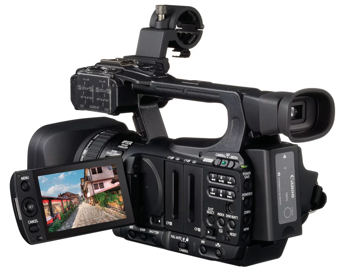 The Canon XF105 camcorder