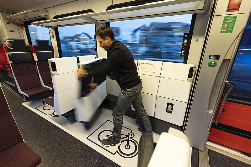 The seats can reportedly be folded back in just a few seconds