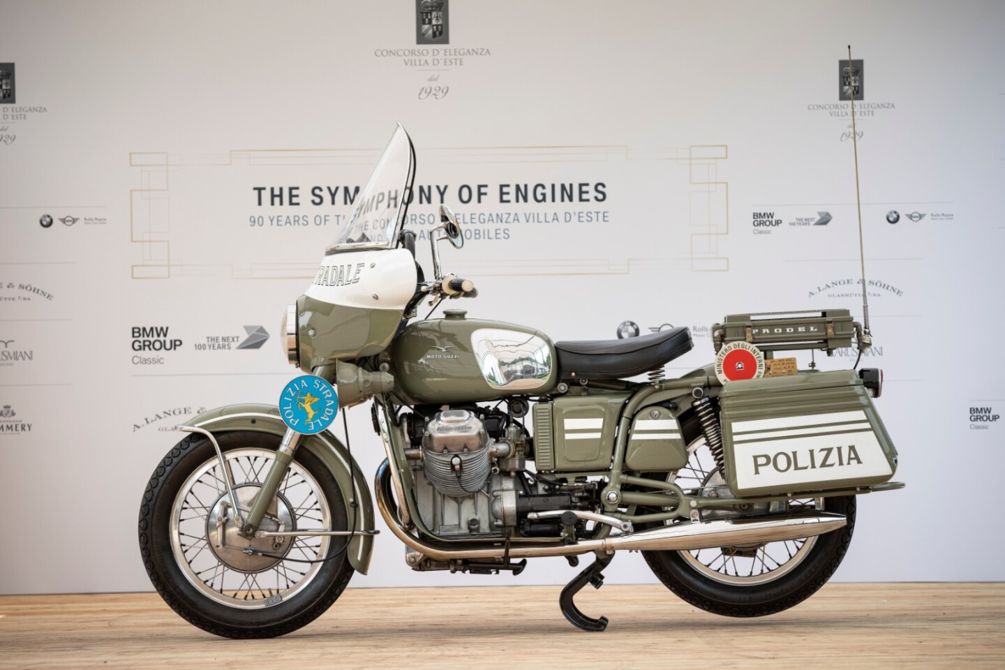 1968 Moto Guzzi V7 703cc police bike, entered by Collezione Stefano Bartolotta