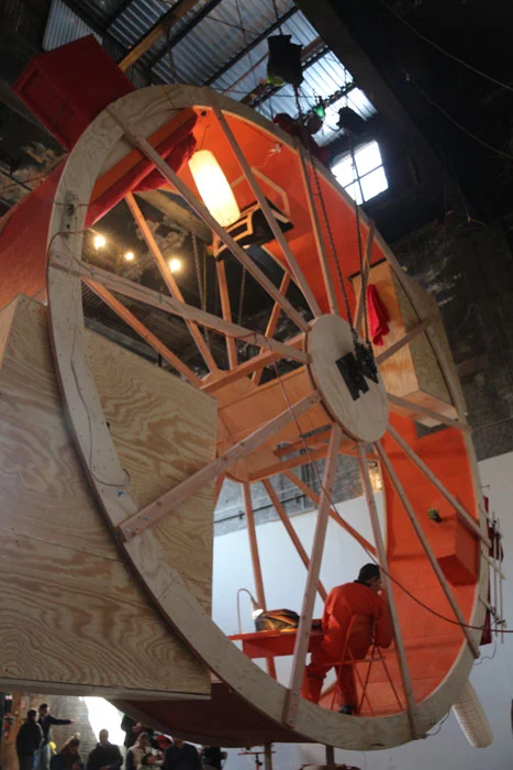 The exhibit is the work of architectural artists Ward Shelley and Alex Schweder (Photo: Pierogi Gallery)