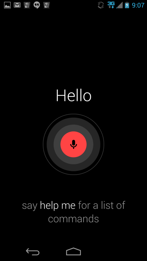 Say "Ok, Google Now" and the Moto X springs to attention