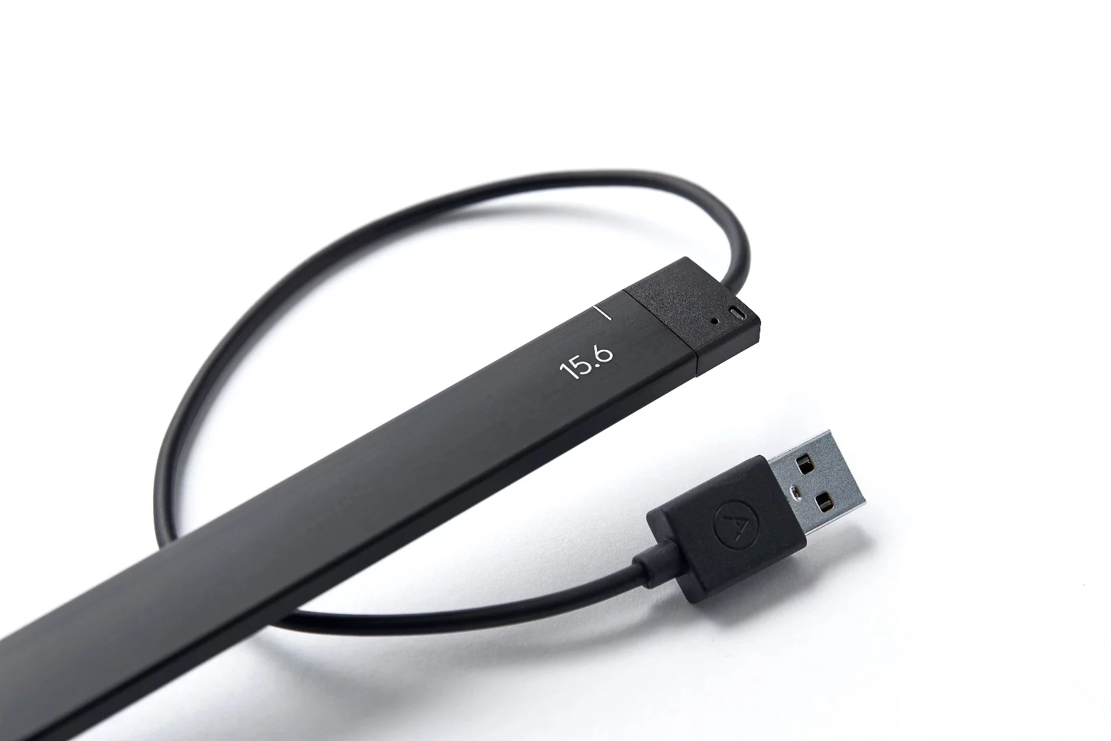 The AirBar connects to a PC laptop of Chromebook via a USB cable