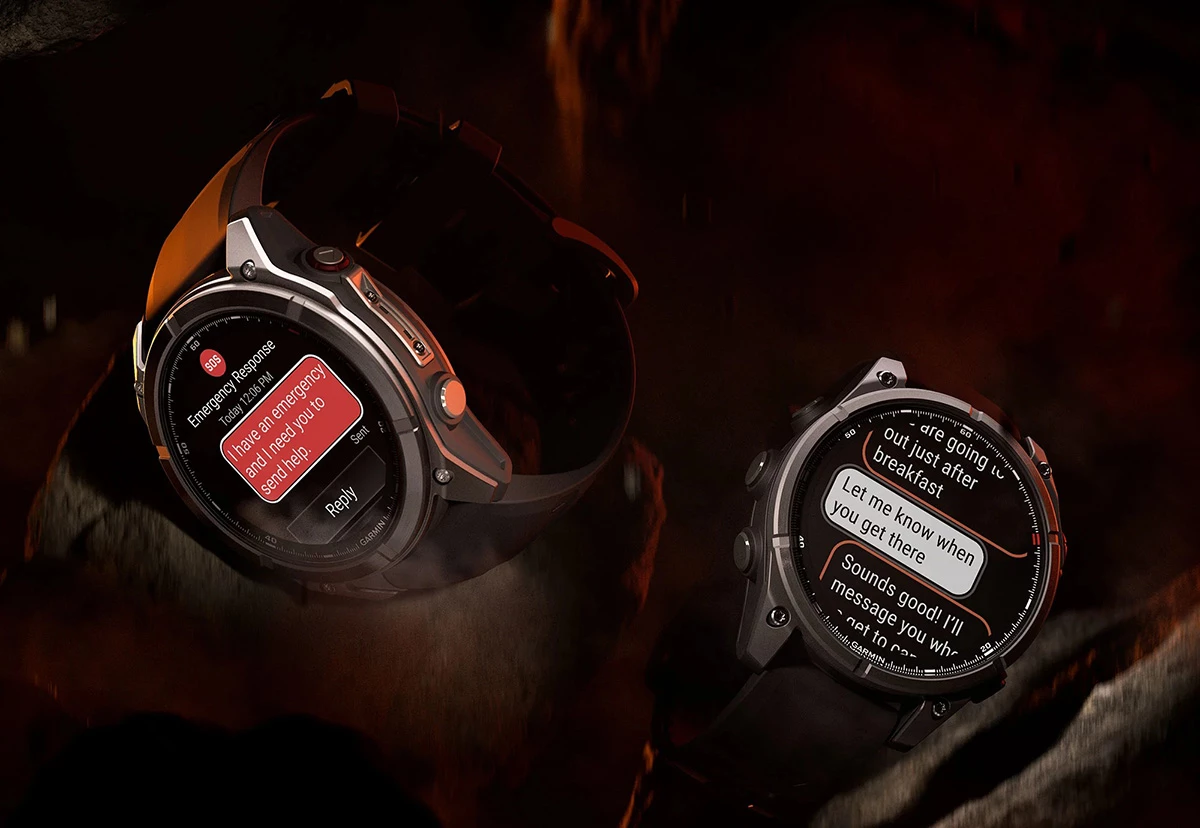 The 8 Pro lineup lets you send texts and SOS signals in emergencies via satellite, using an on-screen keyboard and canned messages