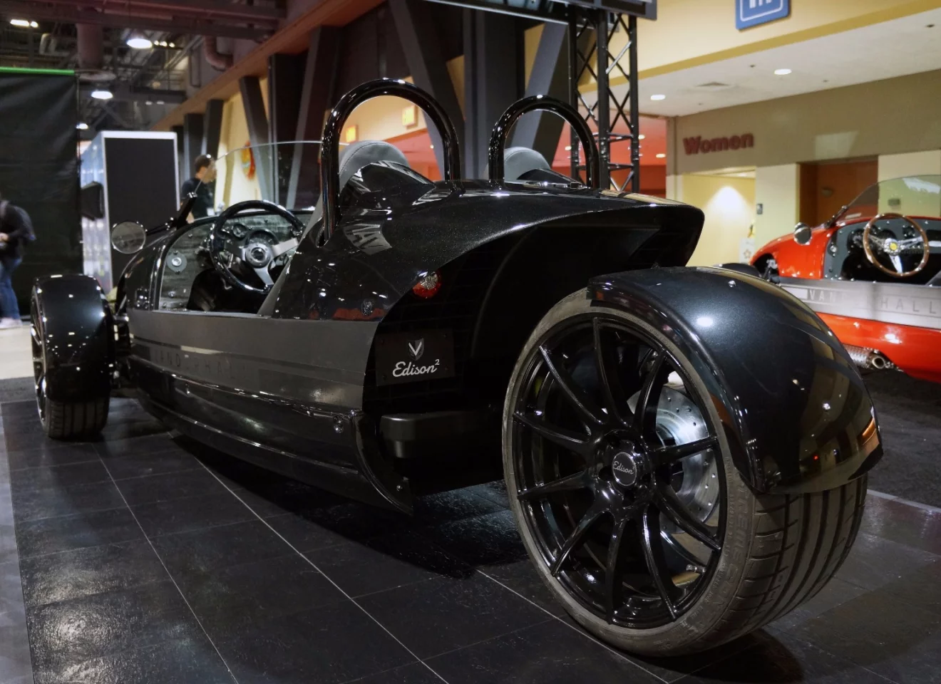 The Vanderhall Edison2's 30 kWh Li-ion battery pack is reckoned good for over 200 miles per charge