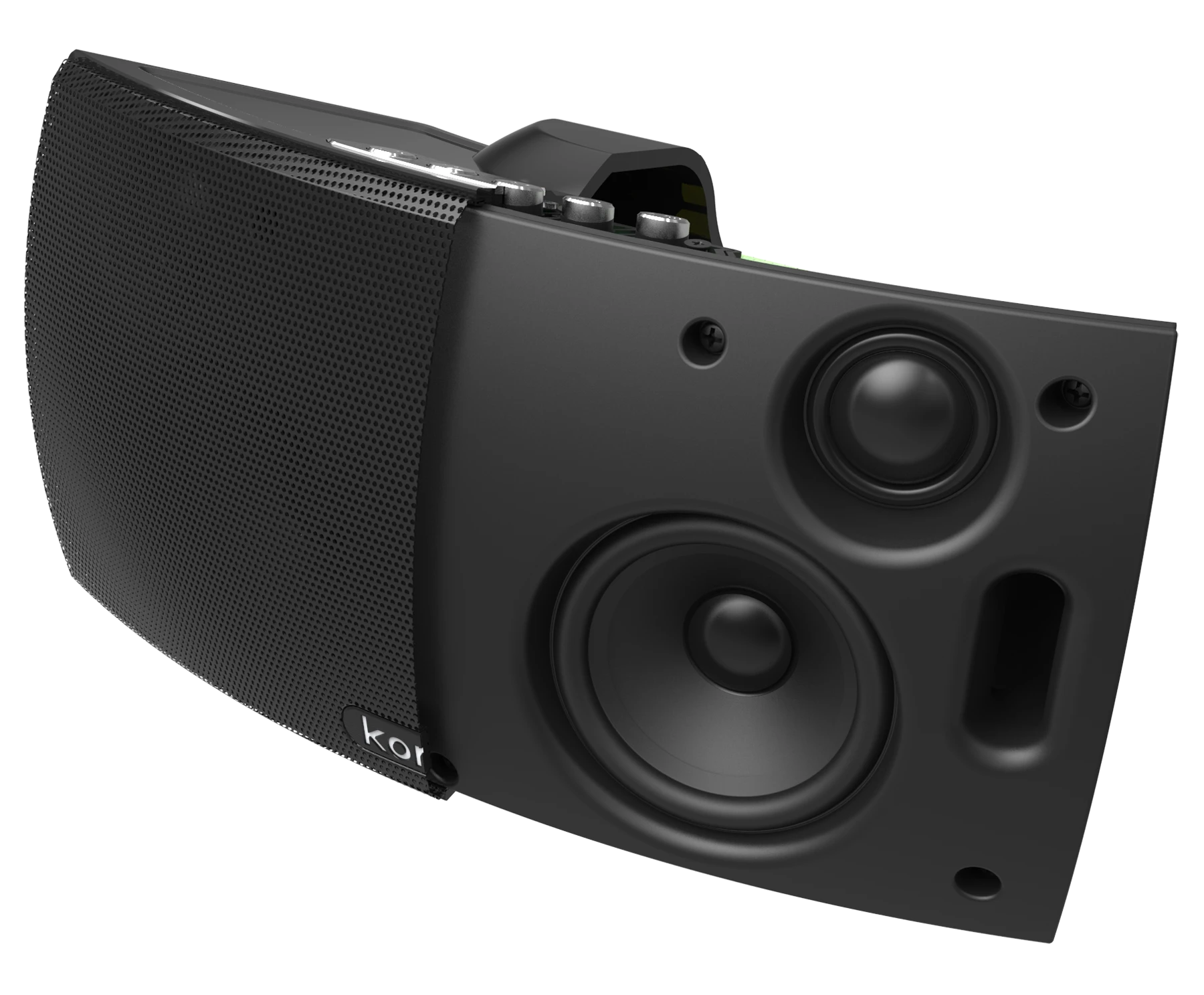 The V400 has two 3.5-in mid-bass drivers and two 2-in tweeters