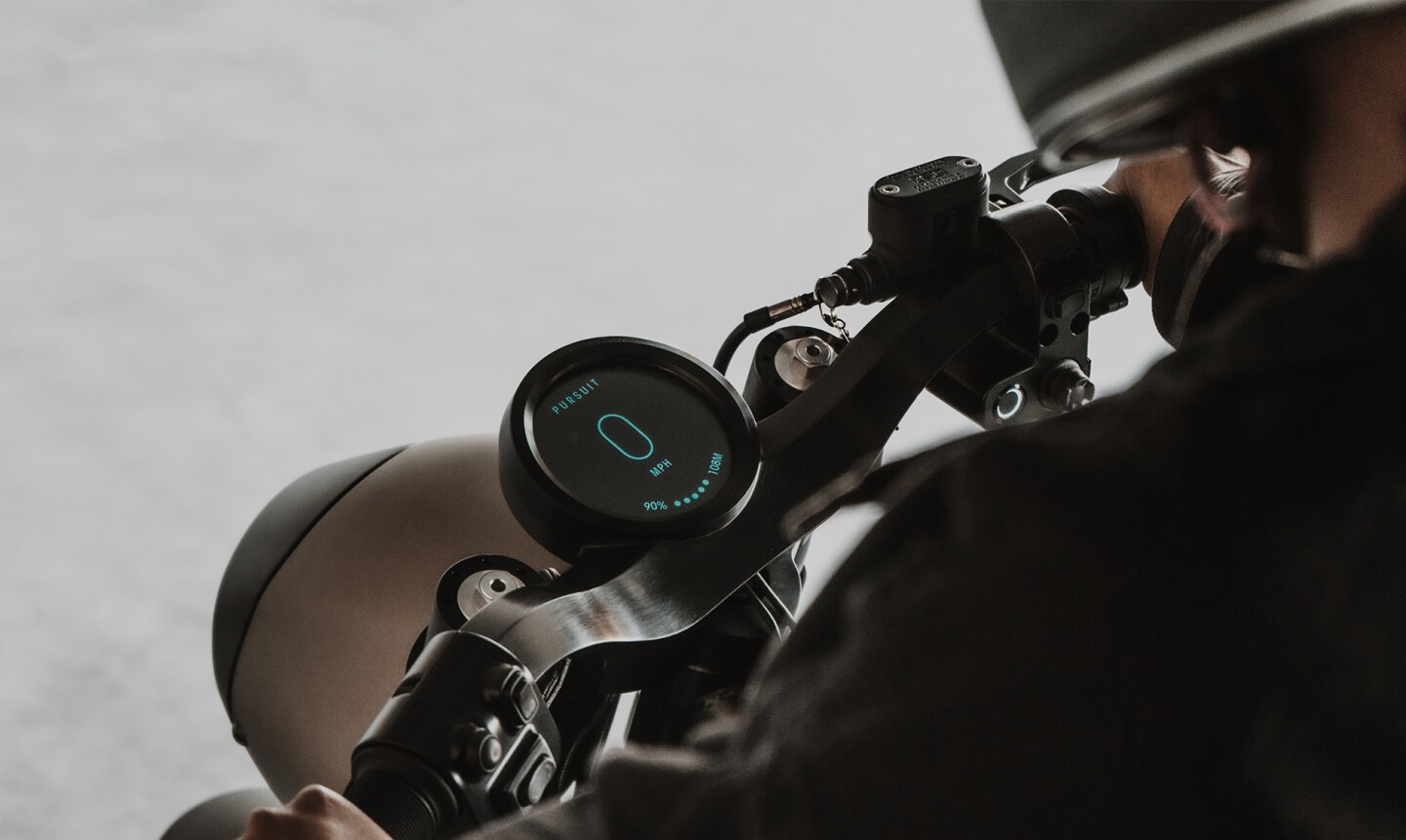The pretty machined flat bar stays, which will annoy cafe racer connoisseurs